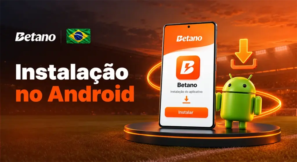 Tela de instalação do app Betano para Android com botão Instalar